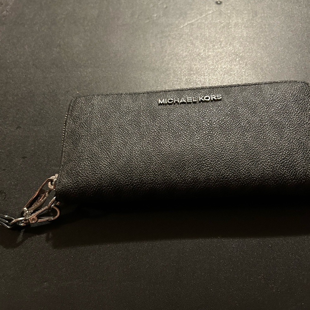 Michael Kors Black Wallet with Chain